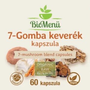 Biomenü bio 7-Gomba keverék kapszula - 60db 5 Biomenü bio 7-Gomba keverék kapszula - 60db - Image 3