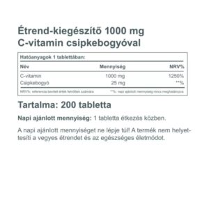 VitaKing C-Vitamin 1000mg tabletta - 200db 4 VitaKing C-Vitamin 1000mg tabletta - 200db - Image 2
