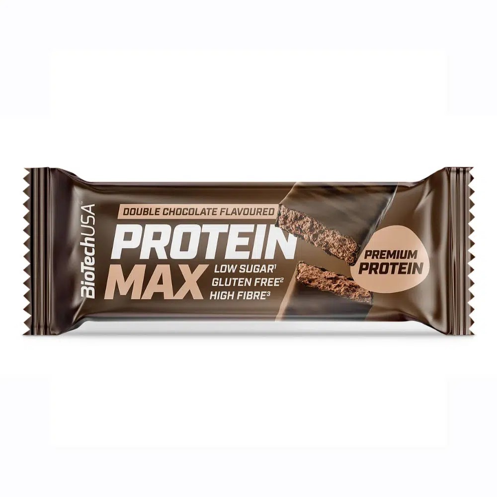 Biotech USA Protein Max protein szelet dupla csokoládé - 45g 1 Biotech USA Protein Max protein szelet dupla csokoládé - 45g