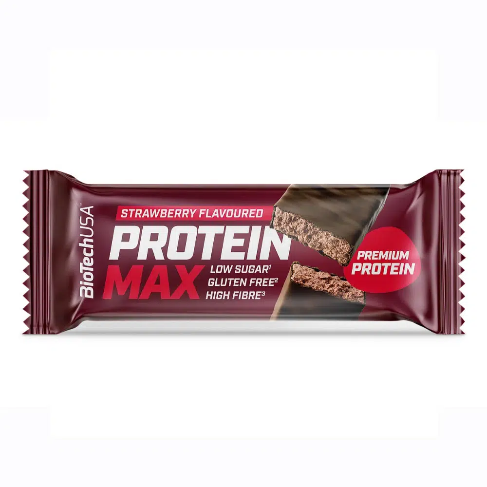 Biotech USA Protein Max protein szelet eper - 45g 1 Biotech USA Protein Max protein szelet eper - 45g