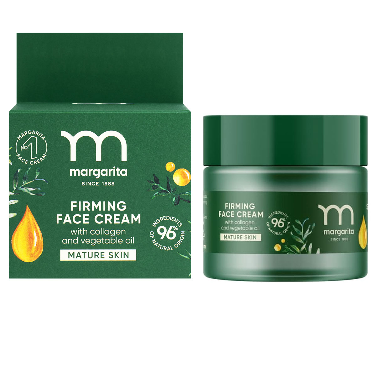 Margarita Feszesítő arckrém kollagénnel és növényi olajjal - 50ml 1 Margarita Feszesítő arckrém kollagénnel és növényi olajjal - 50ml