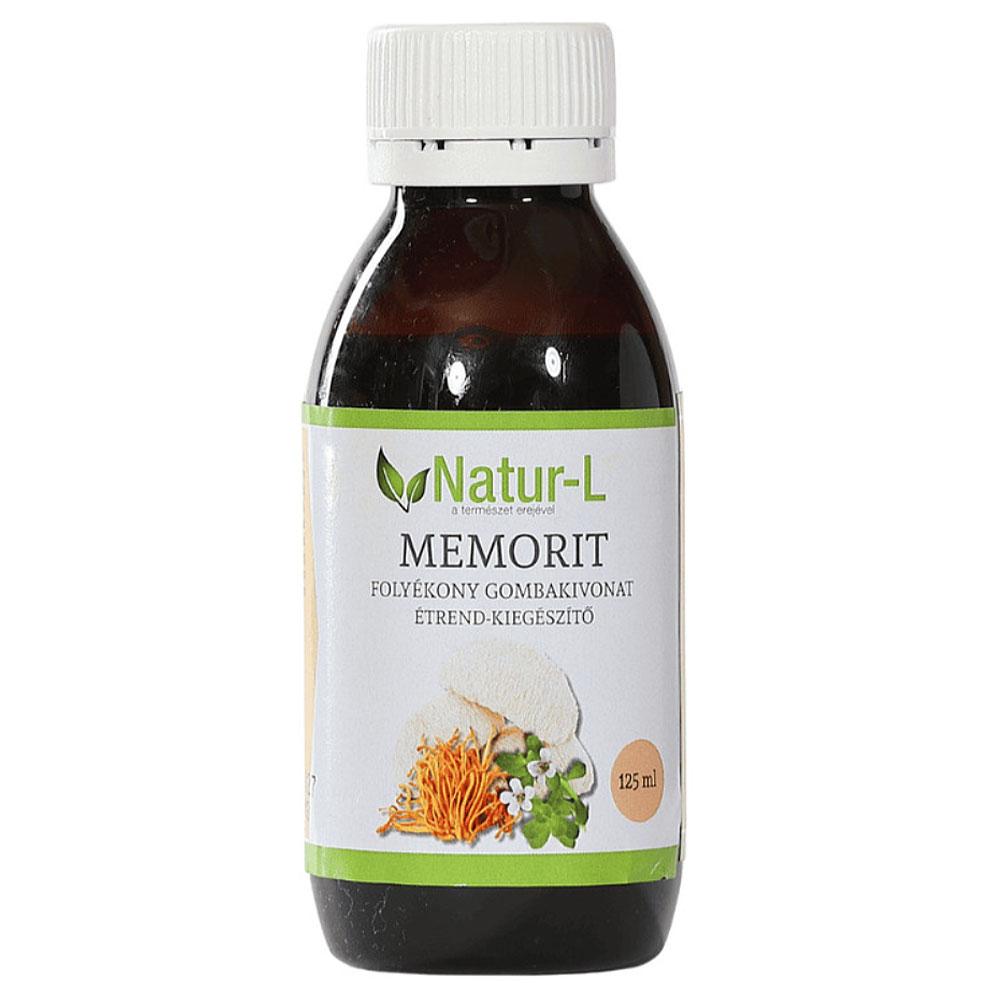 Natur-L Memorit folyékony gyógygomba kivonat - 125ml 1 Natur-L Memorit folyékony gyógygomba kivonat - 125ml
