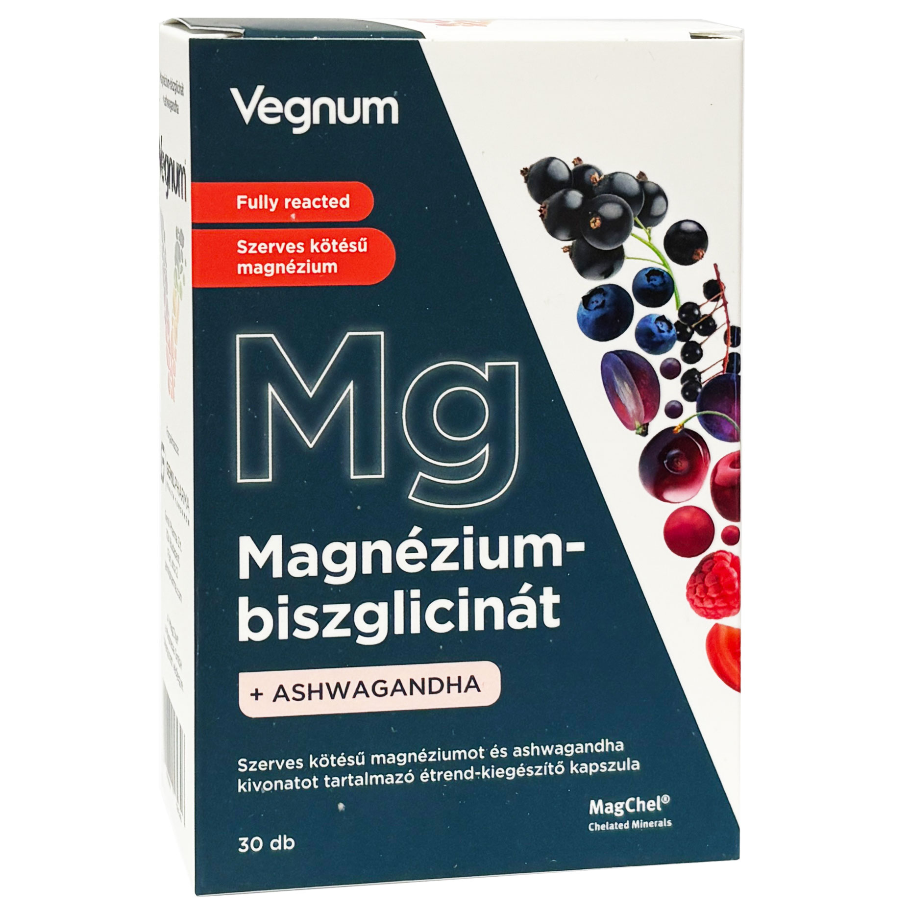 Vegnum Magnézium-biszglicinát + Ashwagandha kivonat kapszula - 30db 1 Vegnum Magnézium-biszglicinát + Ashwagandha kivonat kapszula - 30db