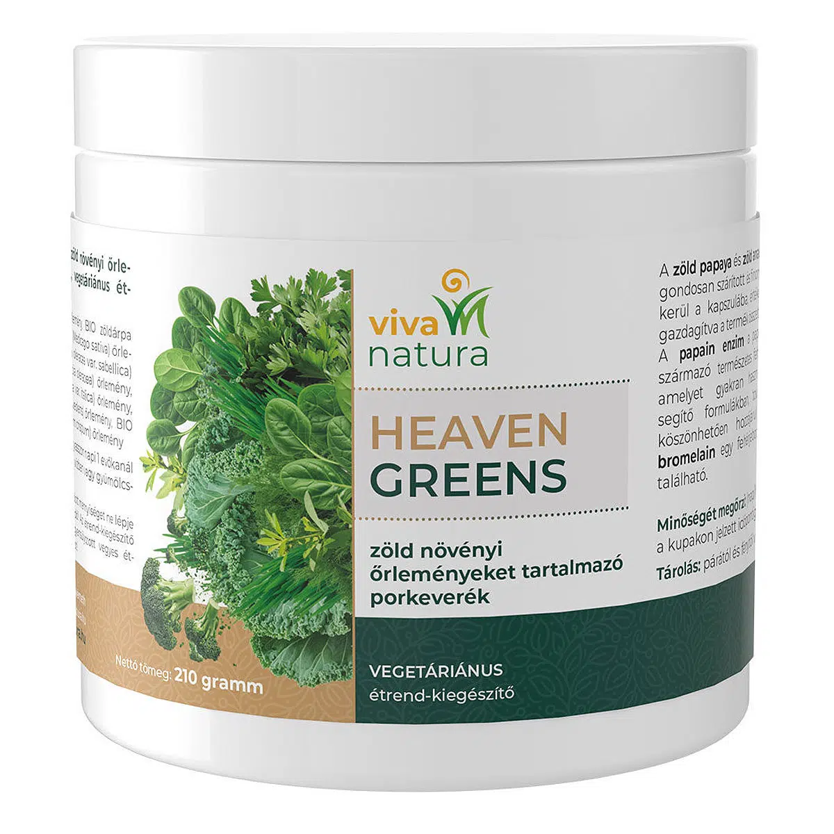 Viva natura Heaven Greens por - 210g 1 Viva natura Heaven Greens por - 210g