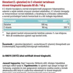 Dr. Herz Glutation 500 mg + C-vitamin kapszula - 60db 3 Dr. Herz Glutation 500 mg + C-vitamin kapszula - 60db - Image 2