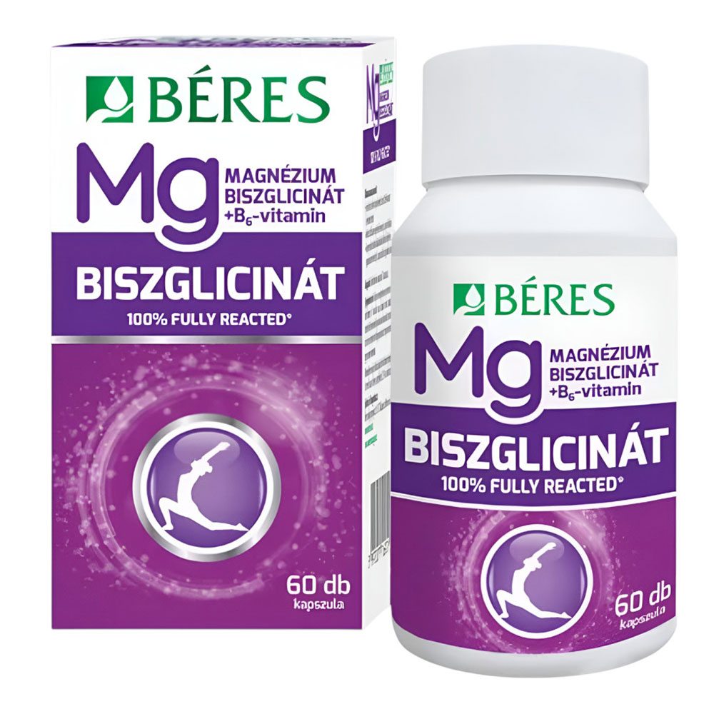 Béres Magnézium-biszglicinát+B6 kapszula - 60db 1 Béres Magnézium-biszglicinát+B6 kapszula - 60db