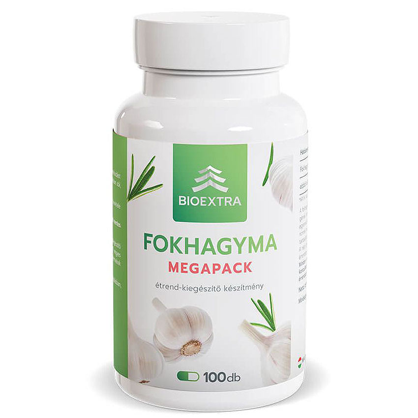 Bioextra Fokhagyma Megapack kapszula - 100db 1 Bioextra fokhagyma kapszula megapack 100 db