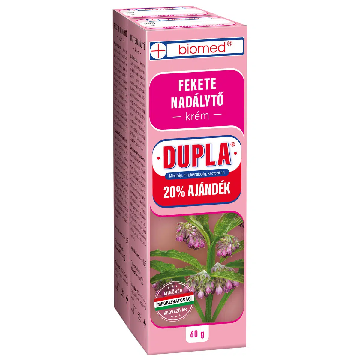 Biomed feketenadálytő krém dupla - 2x60g 1 Biomed feketenadálytő krém dupla 60+60 g