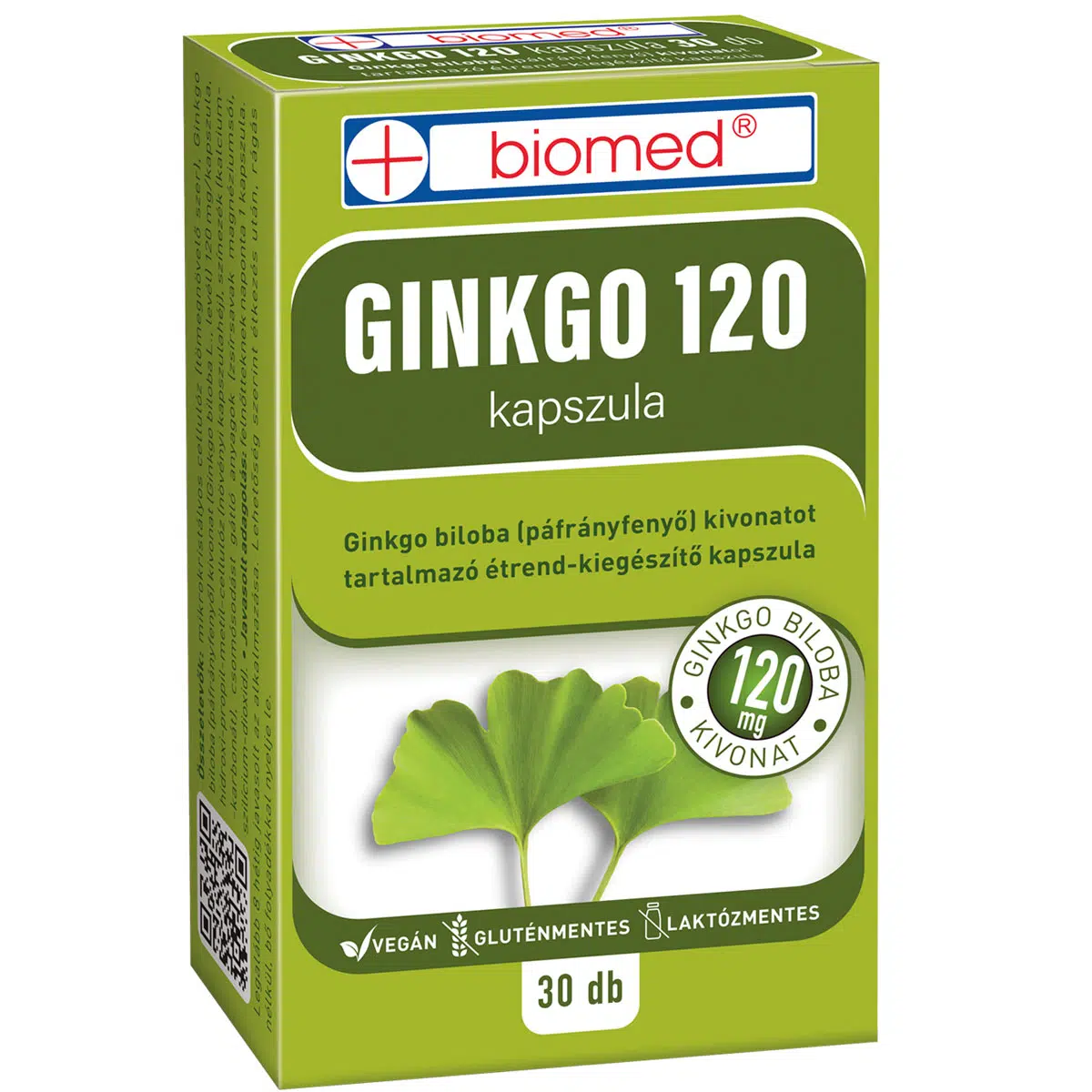 Biomed Ginkgo Biloba 120mg kapszula - 30db 1 Biomed Ginkgo 120 kapszula 30 db