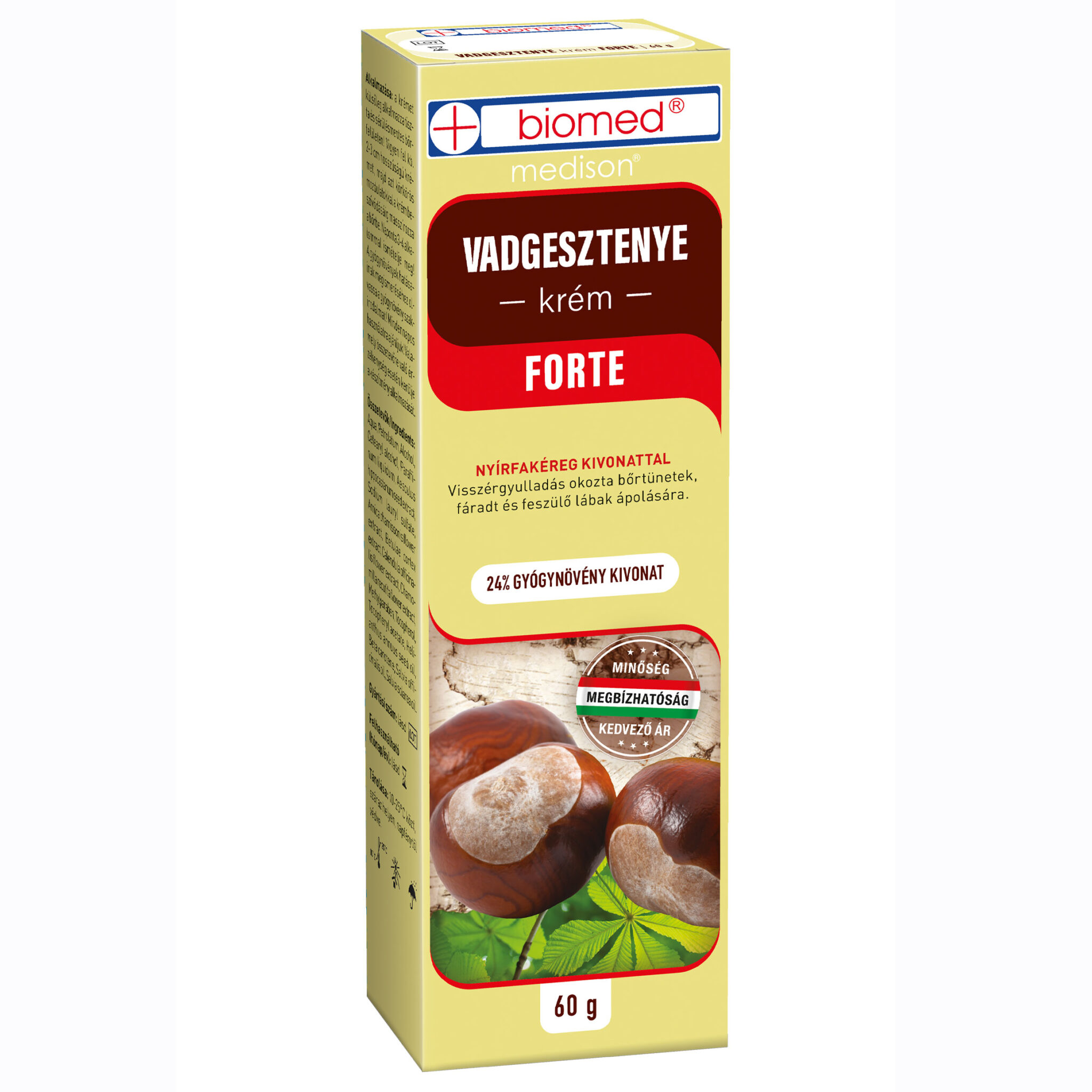 Biomed vadgesztenye krém forte - 60g 1 Biomed vadgesztenye krém 60 g forte