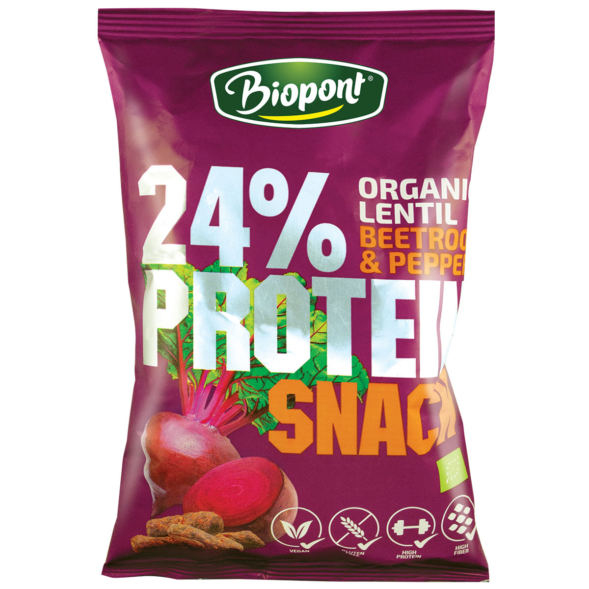 Biopont Protein Snack céklás-borsos (gluténmentes) - 50 g 1 Biopont Protein Snack céklás-borsos (gluténmentes) - 50 g