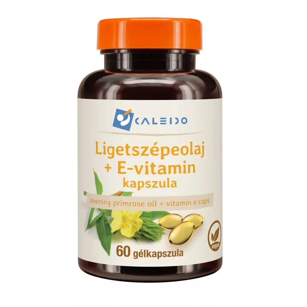 Caleido Ligetszépeolaj + E-vitamin gélkapszula - 60db 1 Caleido LIGETSZÉPEOLAJ+E-vitamin gélkapszula 60db