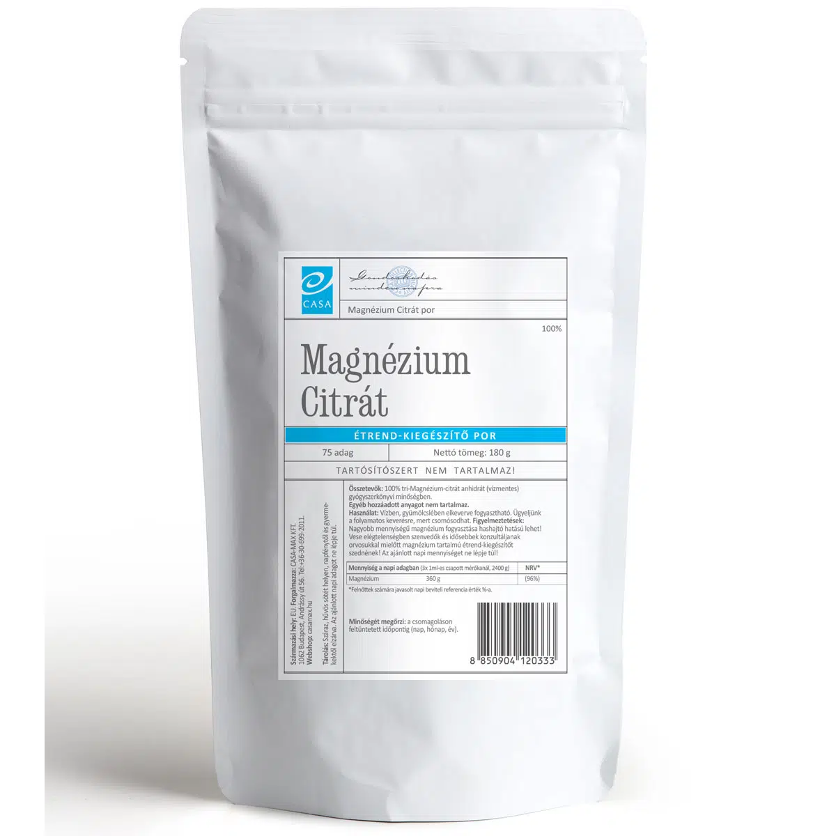 Casa magnézium citrát - 180g 1 Casa magnézium citrát 180 g