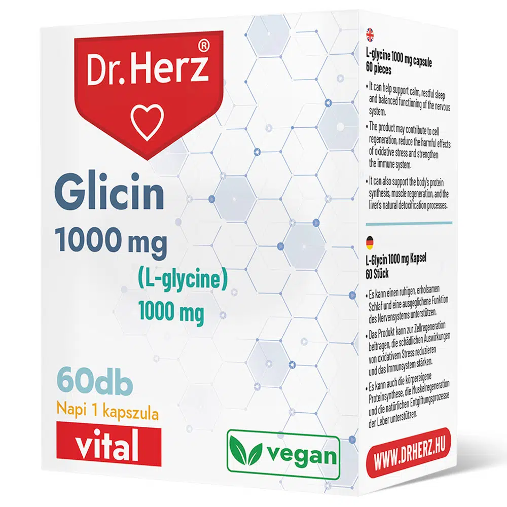 Dr. Herz Glicin 1000mg kapszula - 60db 1 Dr. Herz Glicin 1000mg kapszula - 60db