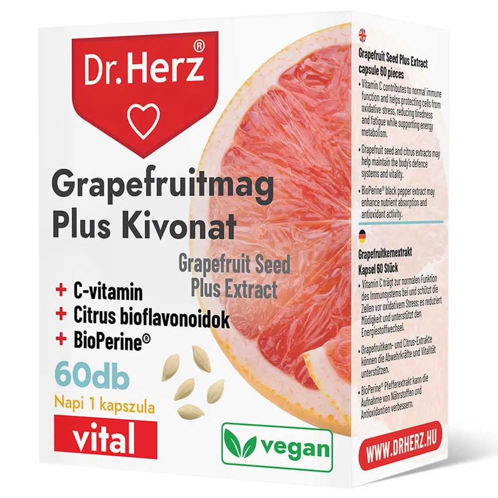 Dr. Herz Grapefruitmag Plus kivonat kapszula - 60db 1 Dr. Herz Grapefruitmag Plus kivonat kapszula - 60db