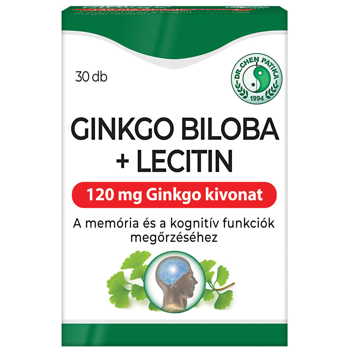Dr. Chen Ginkgo Biloba 120mg + Lecitin kapszula - 30db 1 Dr.chen Ginkgo Biloba 120mg + Lecitin kapszula - 30db