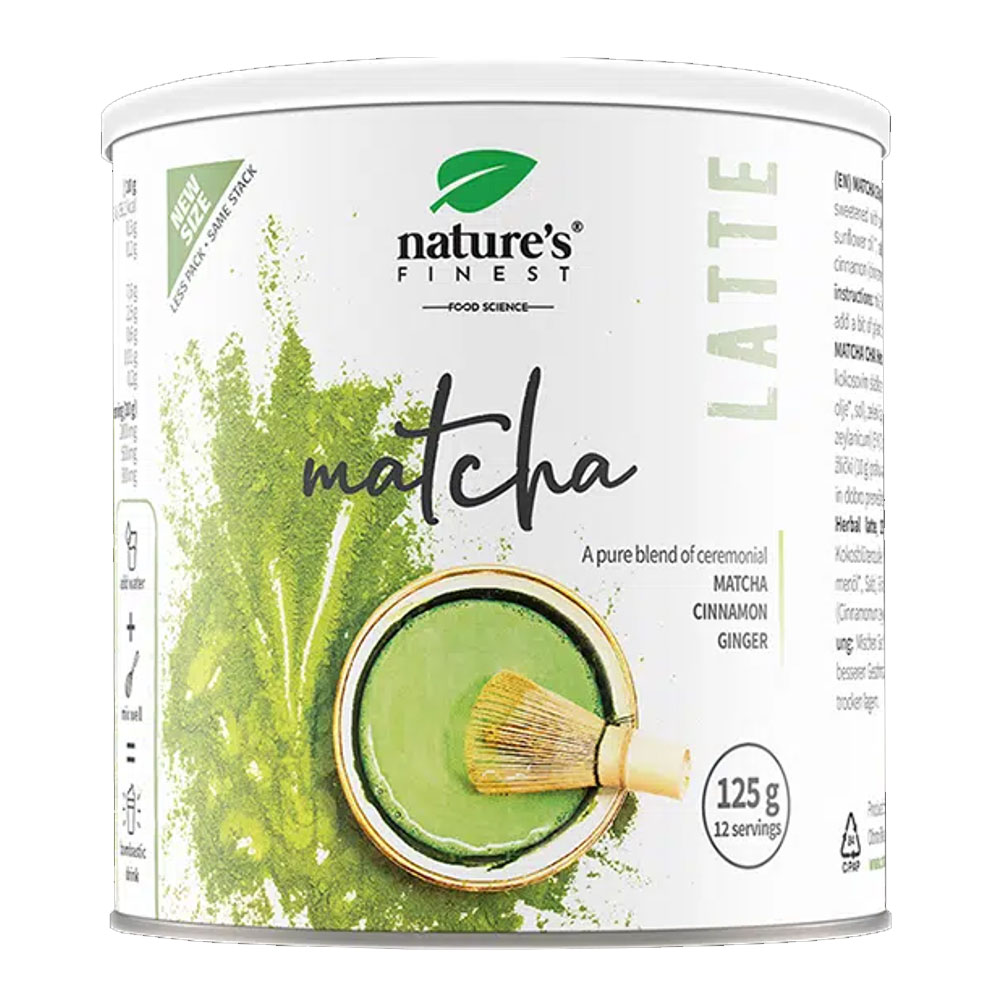 Nature's Finest Bio Matcha Latte por - 125g 1 Nature's Finest Bio Matcha Latte por - 125g