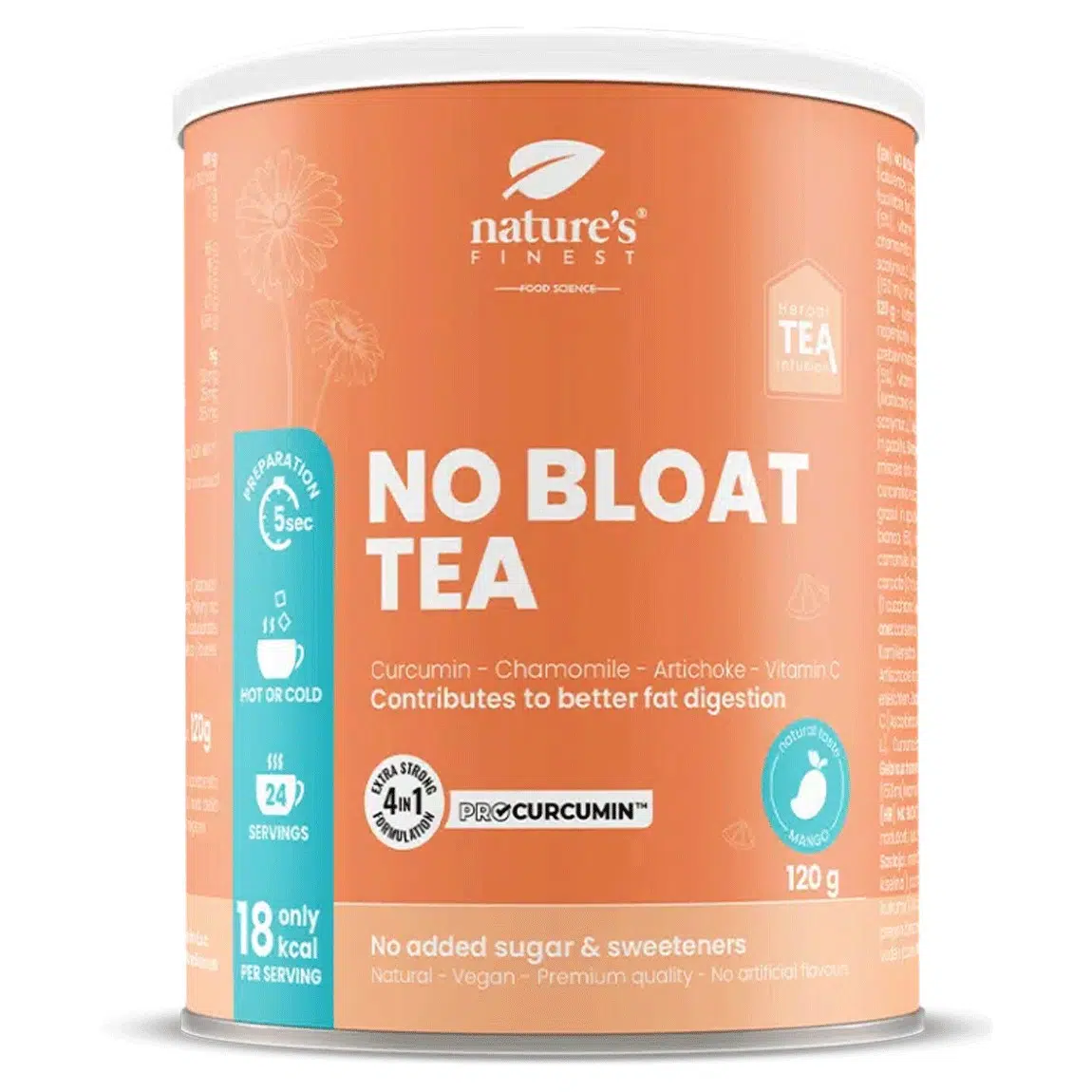 Nature's Finest No Bloat TEA - 120g 1 Nature's Finest No Bloat TEA - 120 g