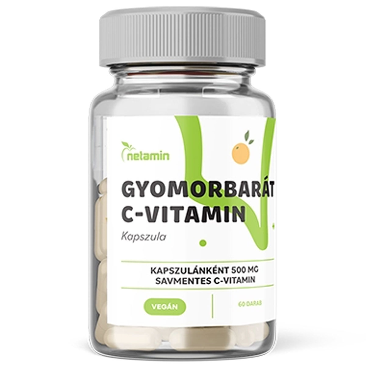 Netamin Gyomorbarát C-vitamin 500mg kapszula - 60db 1 Netamin Gyomorbarát C-vitamin 500mg kapszula 60db