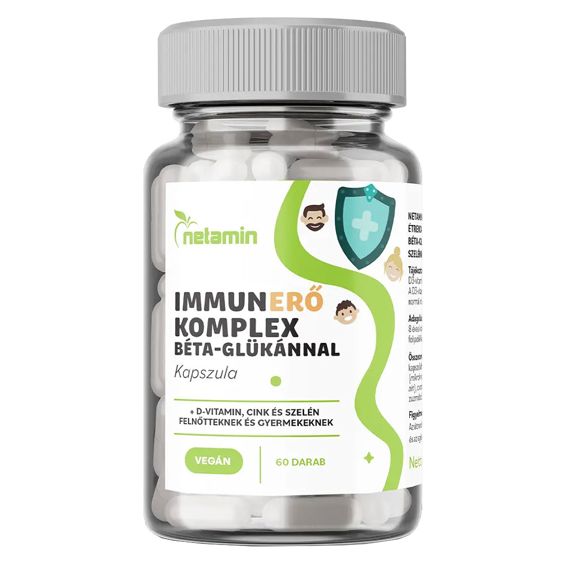 Netamin Immunerő Komplex Béta-glükánnal kapszula - 60db 1 Netamin Immunerő Komplex Béta-glükánnal kapszula - 60db