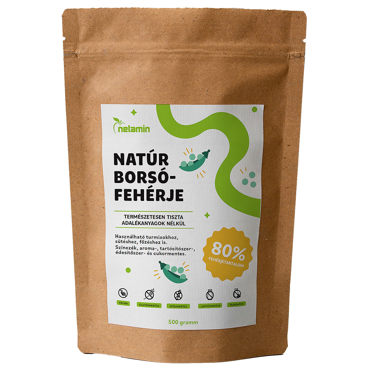 Netamin Natúr borsófehérje - 500g 1 Netamin Natúr borsófehérje - 500g