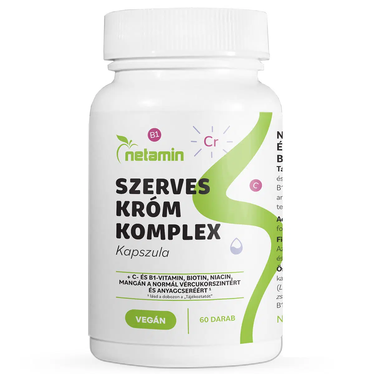 Netamin Szerves Króm Komplex kapszula - 60db 1 Netamin Szerves króm KOMPLEX kapszula - 60 db