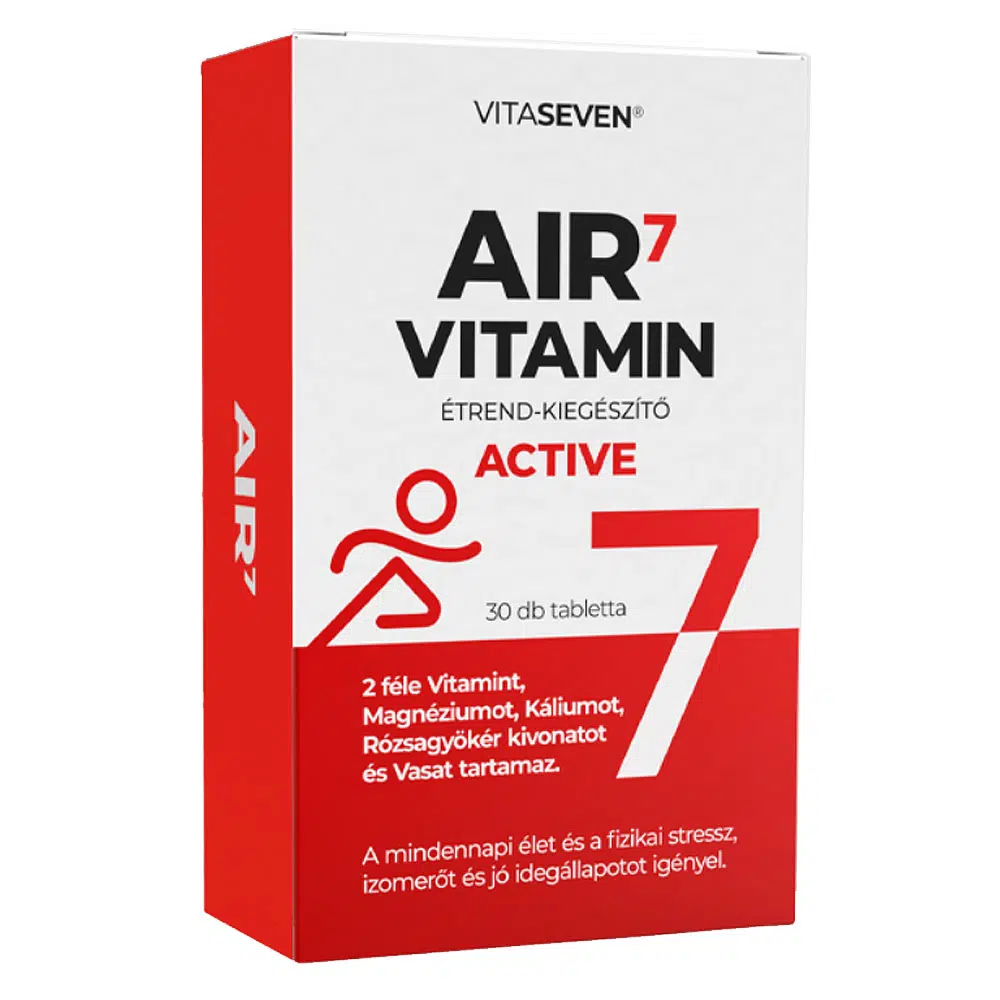 Air7 vitamin ACTIVE tabletta - 30db 1 Vitaseven Air7 vitamin ACTIVE tabletta - 30db
