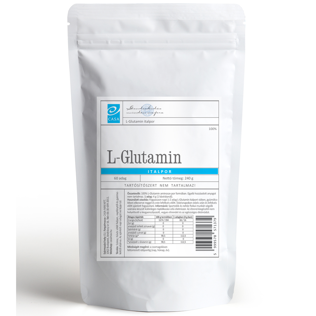 Casa L-Glutamin - 240g 1 Casa L-Glutamin - 240g