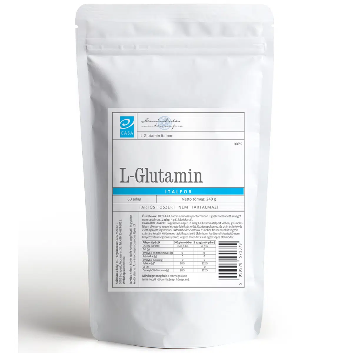 Casa L-Glutamin - 240g 1 Casa L-Glutamin - 240g