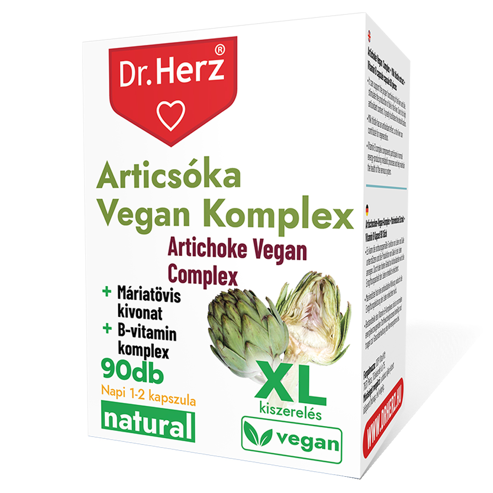 Dr. Herz XL Articsóka Vegan Komplex kapszula - 90db 1 Dr. Herz XL Articsóka Vegan Komplex kapszula - 90db