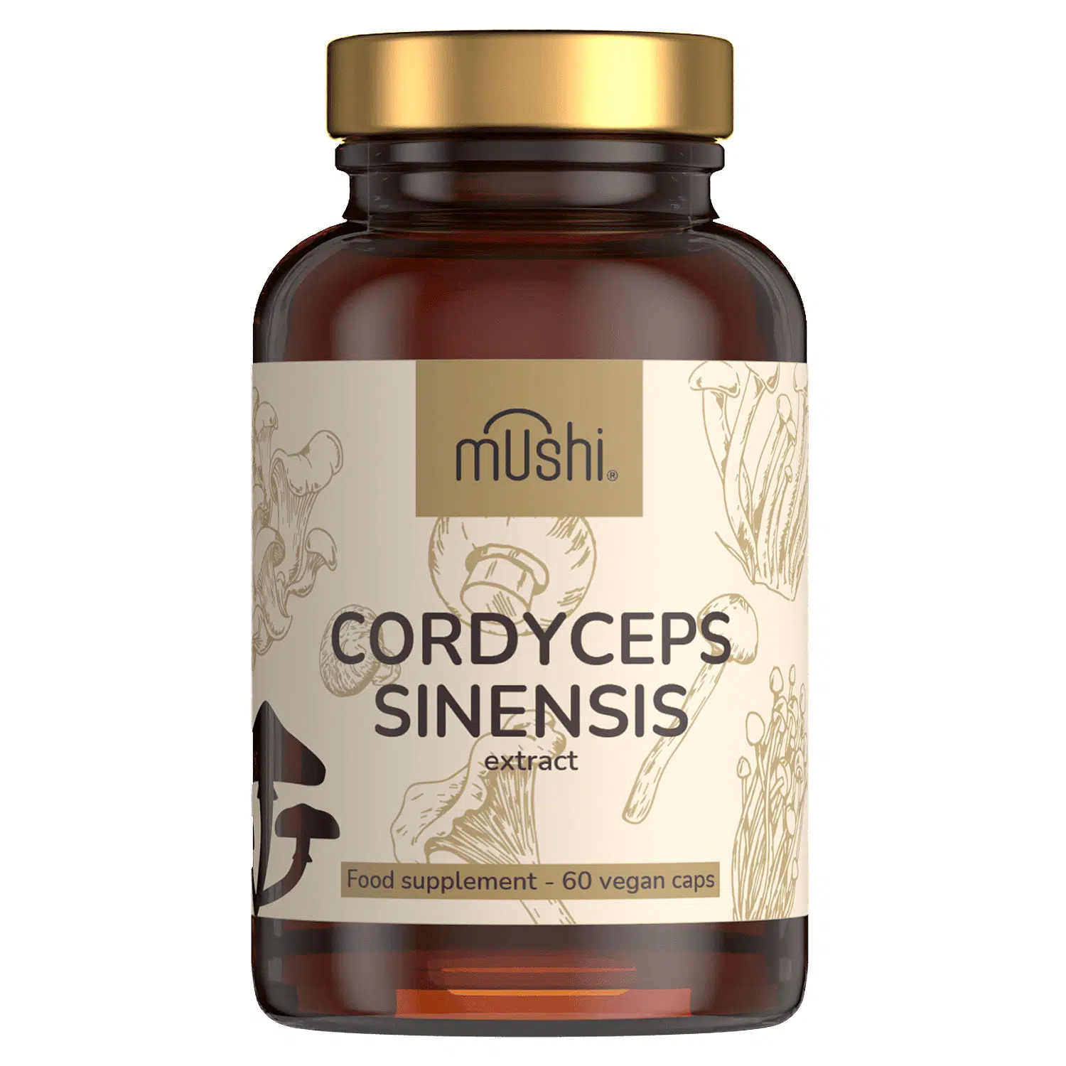 Mushi Kínai hernyógomba (Cordyceps) kivonat kapszula - 60db 1 Mushi Kínai hernyógomba (Cordyceps) kivonat kapszula 60db