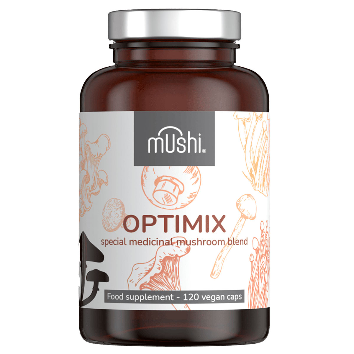 Mushi OptiMix speciális gyógygomba-keverék kapszula - 120db 1 Mushi OptiMix kapszula 120db
