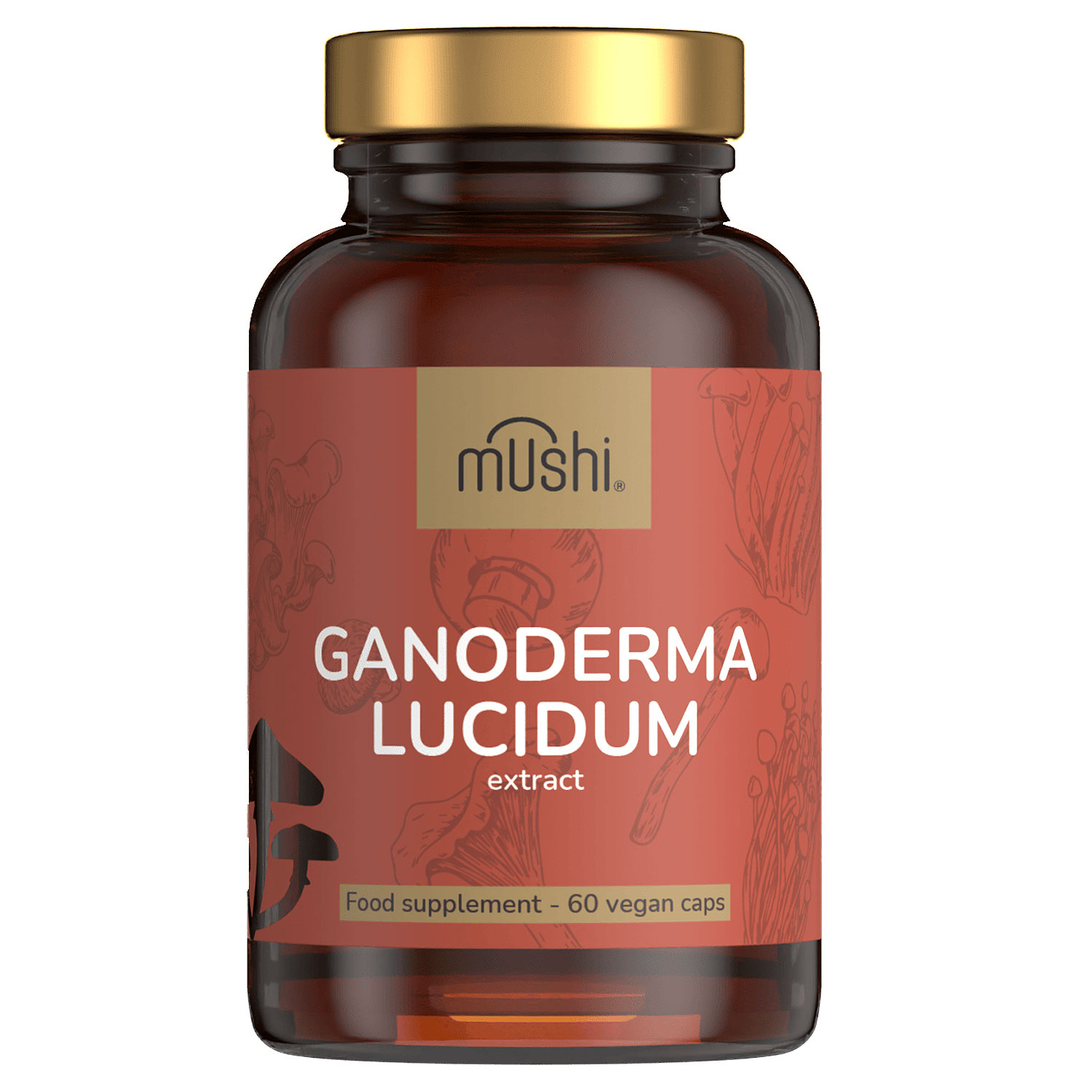 Mushi Pecsétviasz gomba (Ganoderma) kivonat kapszula - 60db 1 Mushi Pecsétviaszgomba (Ganoderma) kivonat kapszula 60db