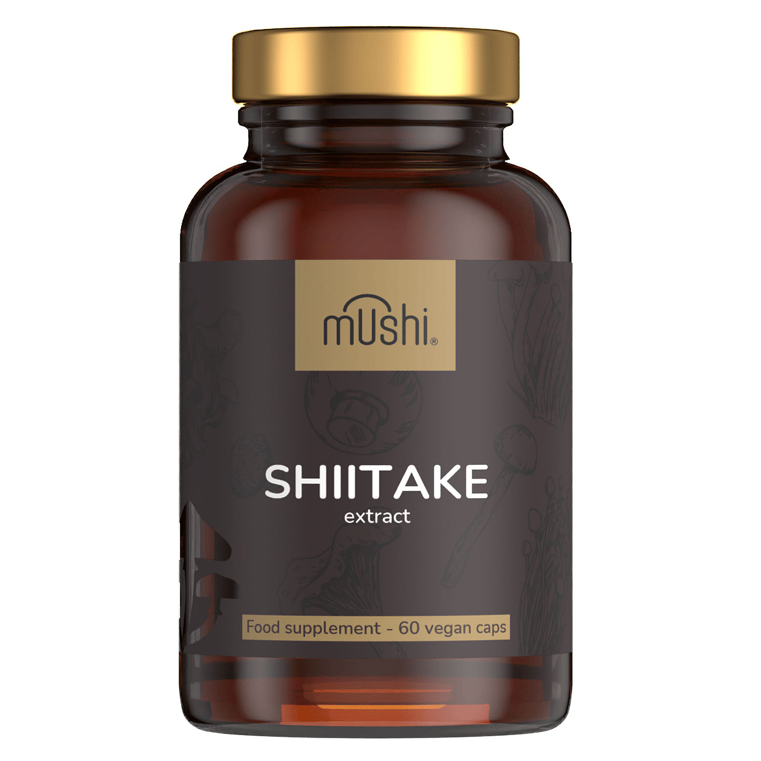 Mushi Shiitake gomba kivonat kapszula - 60db 1 Mushi Shiitake gomba kivonat kapszula 60db