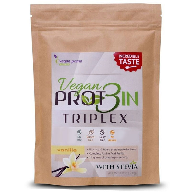 Netamin Vegan Prot3in Triplex vanília ízű (növényi fehérjepor) - 550g 1 Netamin Vegan Prot3in Triplex 550g vanília