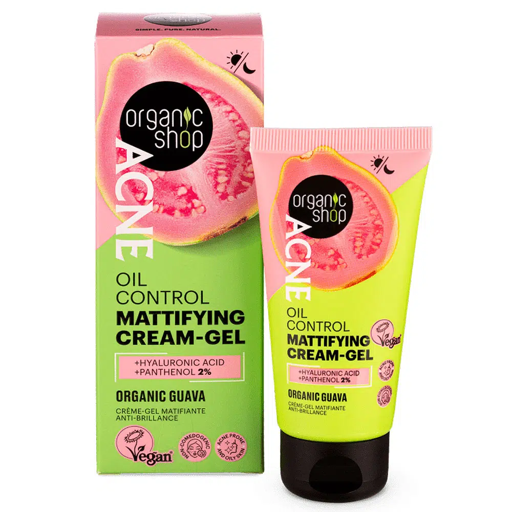 Organic Shop ACNE Mattító krémgél bio guavával - 50ml 1 Organic Shop ACNE Mattító krémgél bio guavával - 50ml