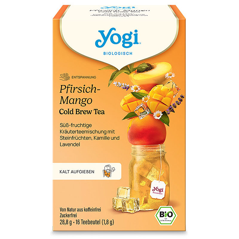 Yogi Bio Őszibarackos-Mangós jeges tea - 16 filter 1 Yogi Bio Őszibarackos-Mangós jeges tea - 16 filter