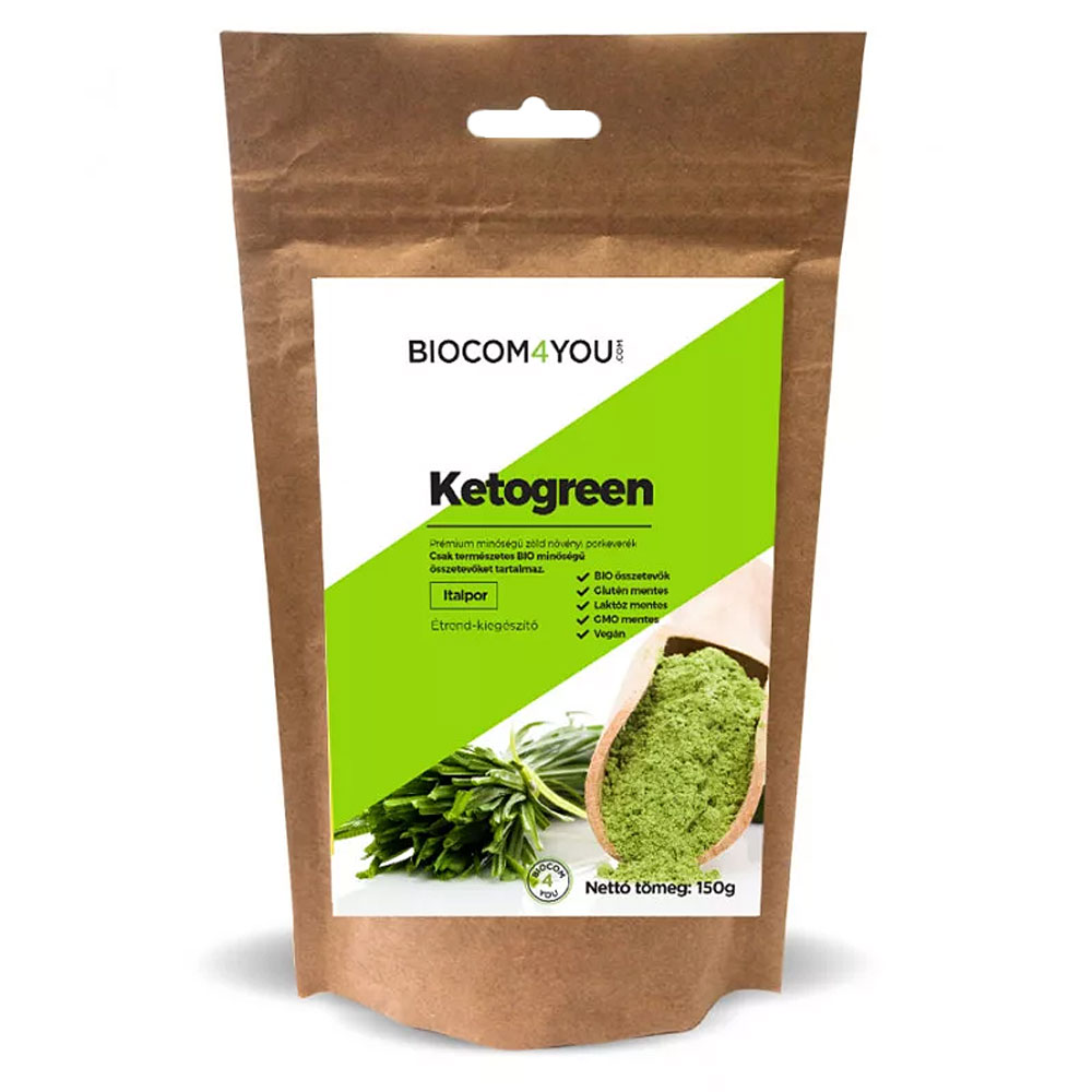 Biocom KetoGreen növényi por utántöltő - 150g 1 Biocom4You KetoGreen növényi por utántöltő 150g