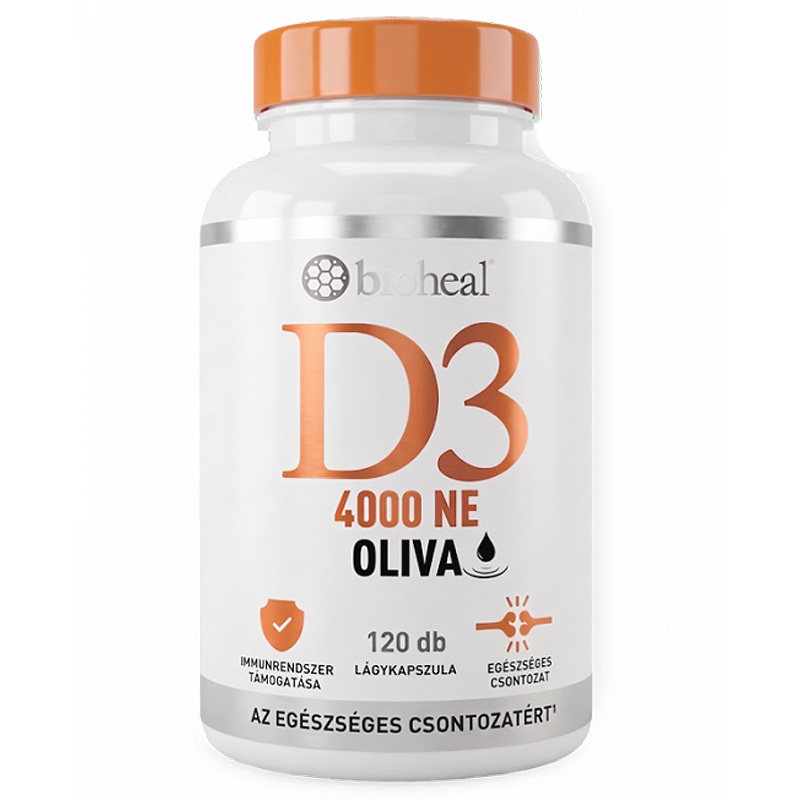 Bioheal Oliva D3 4000 NE lágykapszula - 120db 1 Bioheal Oliva D3 4000 NE lágykapszula - 120db