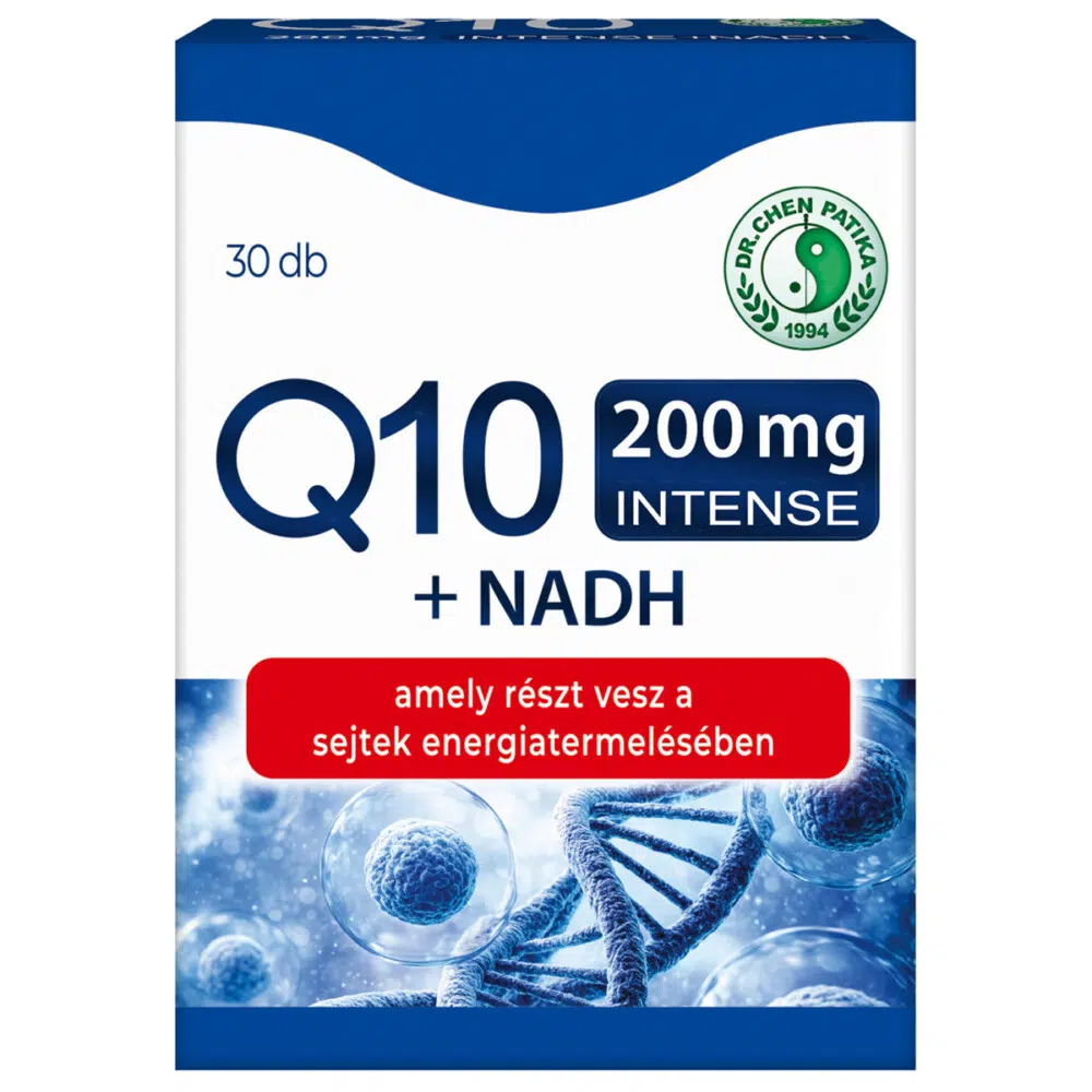 Dr. Chen Q10 200mg Intense + NADH kapszula - 30db 1 Dr. Chen Q10 200mg Intense + NADH kapszula - 30db