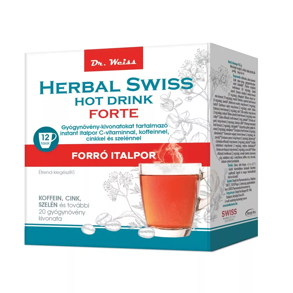 Herbal Swiss Hot Drink FORTE Instant italpor - 12db 1 Herbal Swiss Hot Drink FORTE Instant italpor 12db (FORTE)