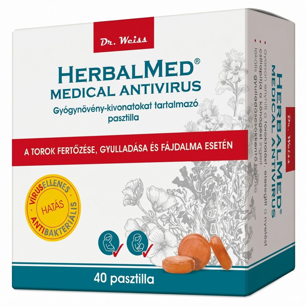 Herbal Swiss Medical Pasztilla - 40db 1 HerbalMED Medical Pasztilla 40db