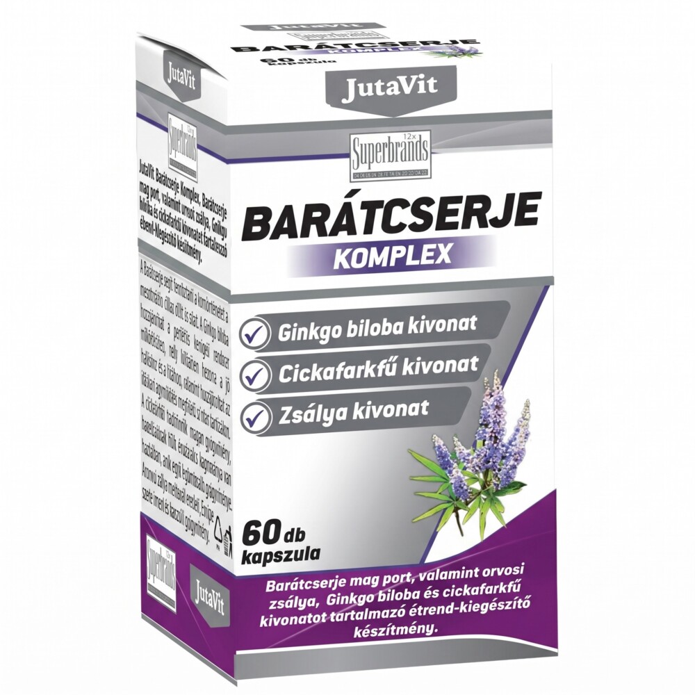 Jutavit Barátcserje Komplex kapszula - 60db 1 Jutavit Barátcserje Komplex 60db