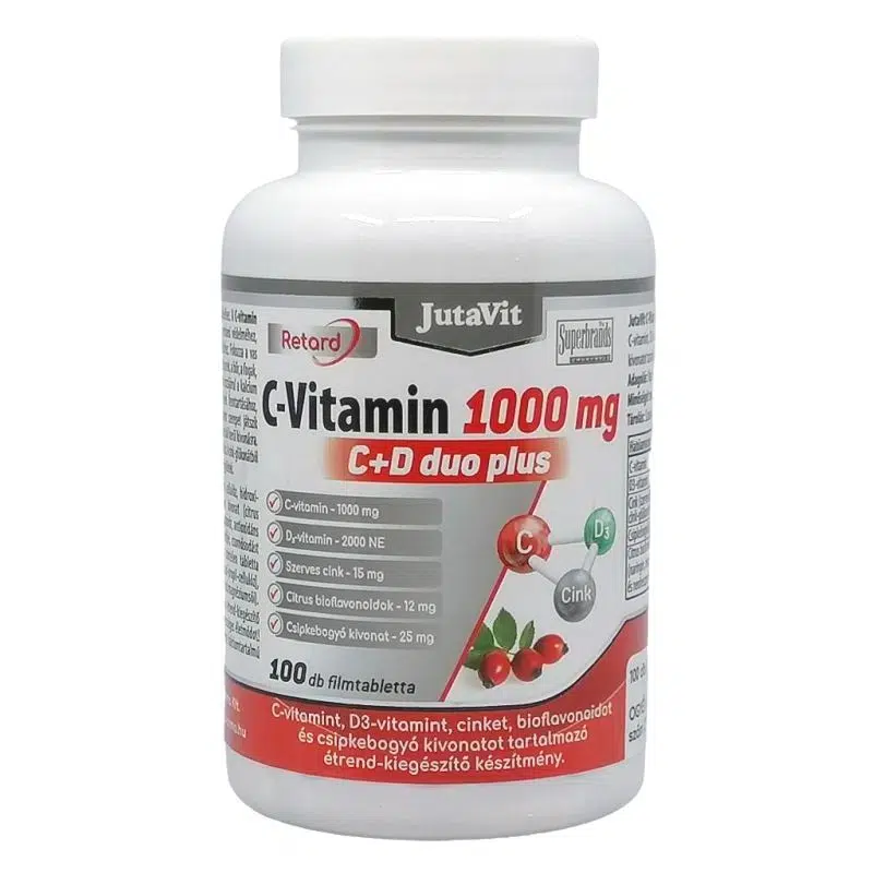 JutaVit C+D Duo Plus Retard filmtabletta - 100db 1 Jutavit C+D Duo Plus 100db RETARD tabletta