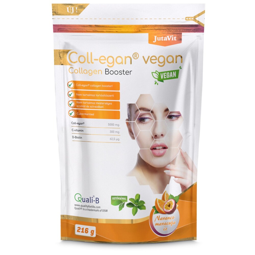 JutaVit Coll-egan vegan narancs-maracuja ízben - 216g 1 JutaVit Coll-egan vegan Narancs-maracuja 216g