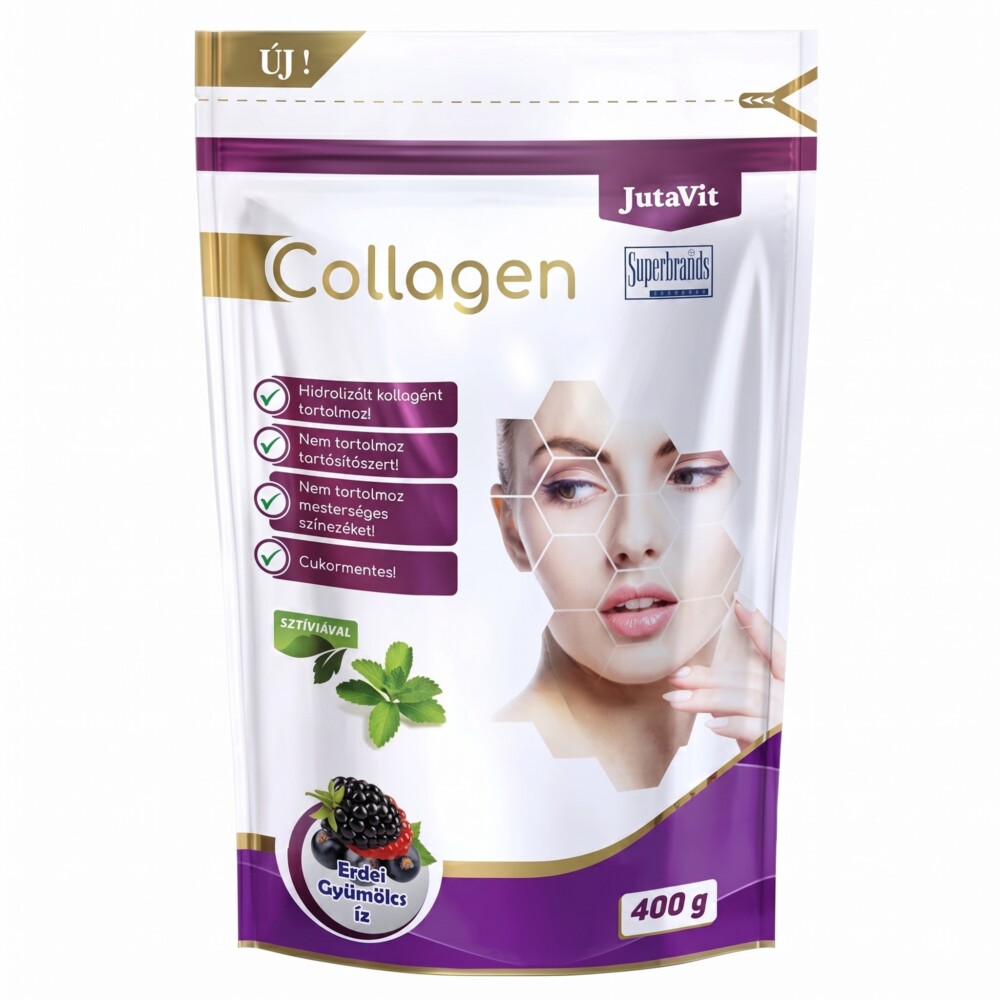 JutaVit Collagen erdei gyümölcs ízű kollagén italpor - 400g 1 JutaVit Collagen Erdei Gyümölcs ízü italpor 400g