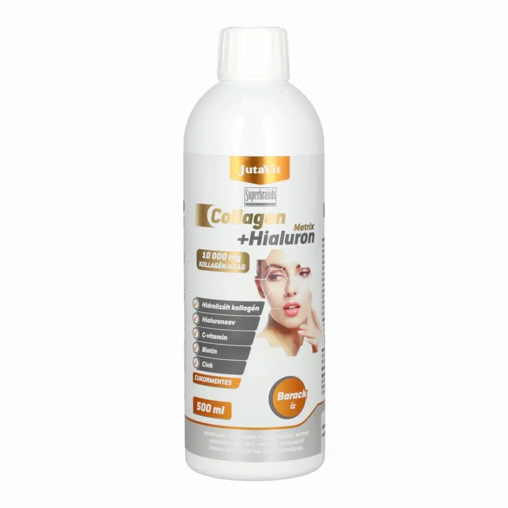JutaVit Collagen+Hialuron Matrix ital Barack ízben - 500ml 1 JutaVit Collagen+Hialuron MATRIX Barack 500ml