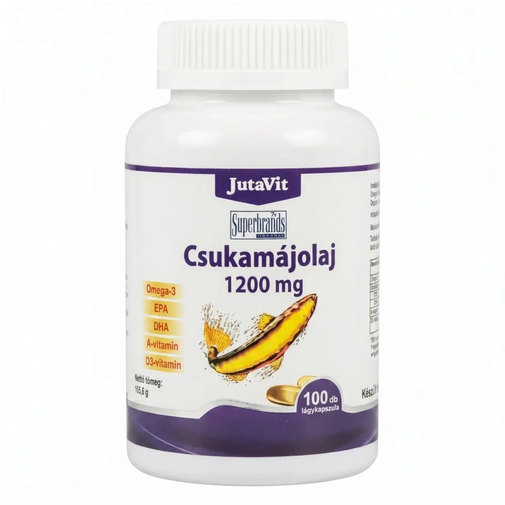 JutaVit Csukamájolaj kapszula - 100db 1 Jutavit Csukamáj olaj kapszula 100db