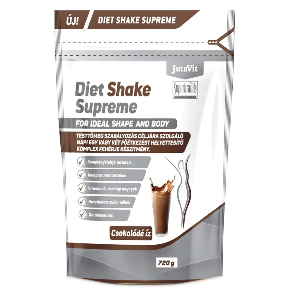 JutaVit Diet Shake Supreme Csokoládé íz - 720g 1 JutaVit Diet Shake Supreme Csokoládé íz 720g