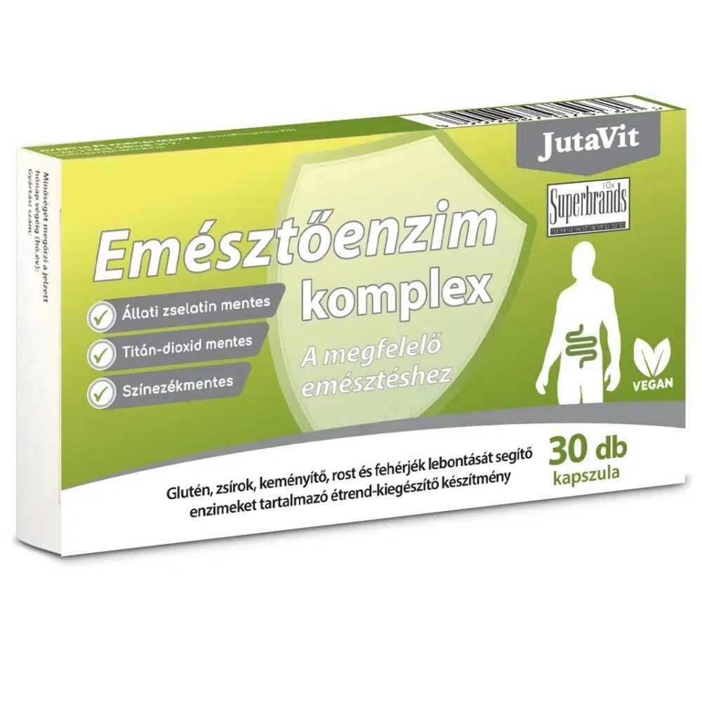 JutaVit Emésztőenzim kapszula - 30db 1 JutaVit Emésztő enzim 30db
